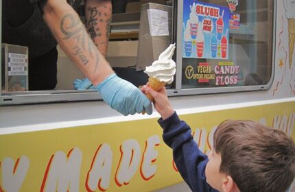 Winsham Primary School Welcome's Noodles Ice Cream Van